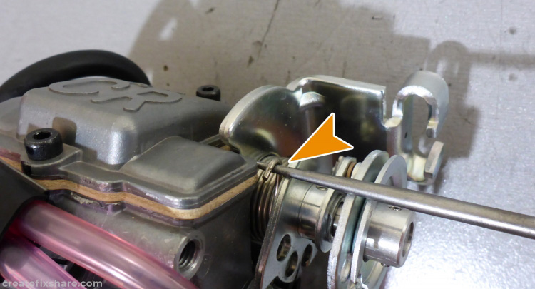 Photo 2 of Softening the FCR39 Throttle Return Spring