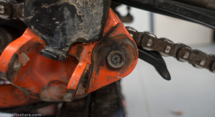 Photo 6 of Fixing a Broken Kickstand Bolt on a KTM EXC