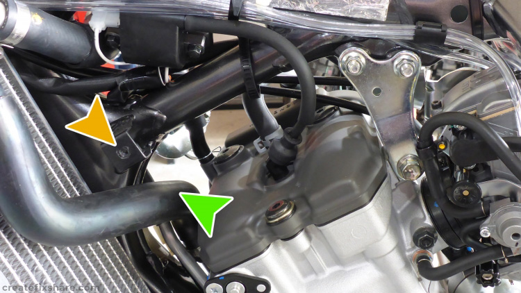 Photo 1 of DRZ400 Water Temperature  Sensor Install